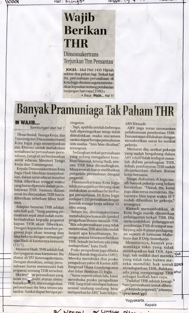 Kliping jogja terbaru