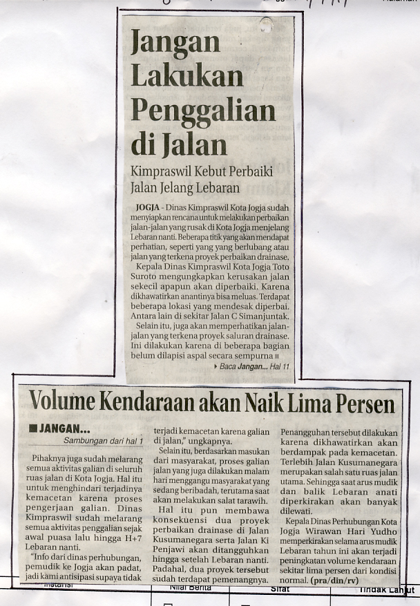 Kliping jogja terbaru