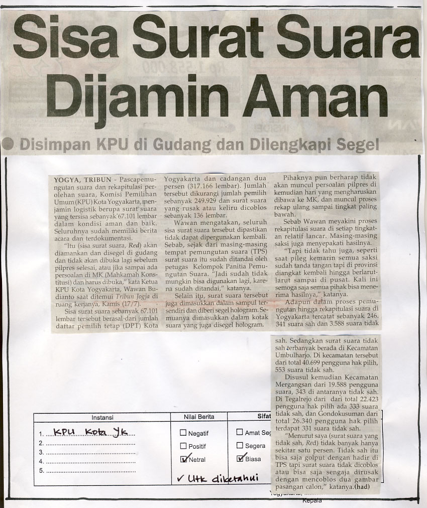 Kliping jogja terbaru