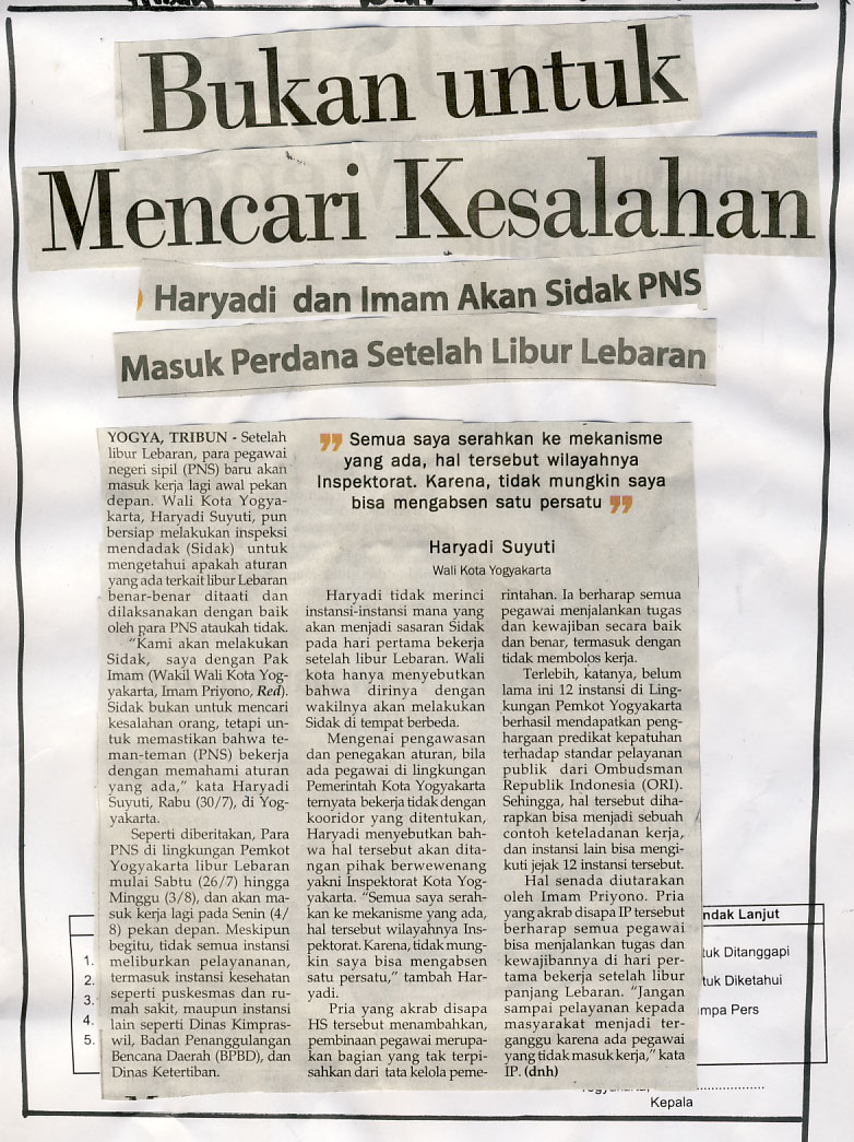 Kliping jogja terbaru