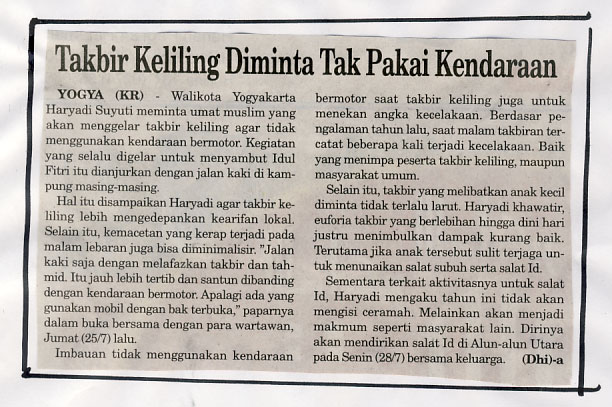 Kliping jogja terbaru