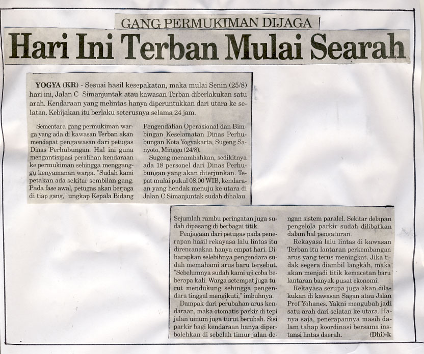 Kliping jogja terbaru