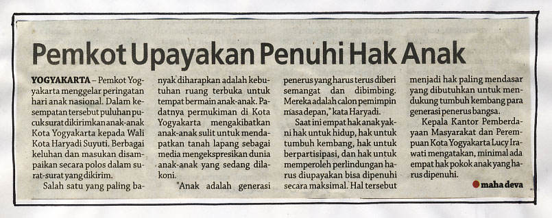Kliping jogja terbaru