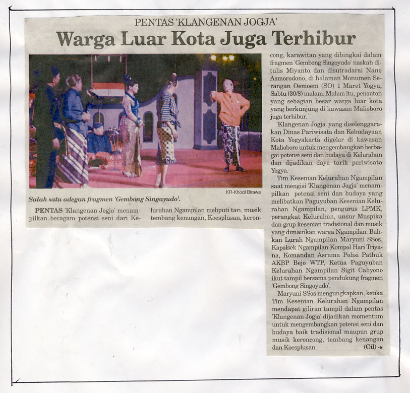Kliping jogja terbaru