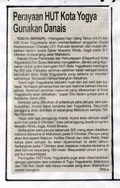 Kliping jogja terbaru