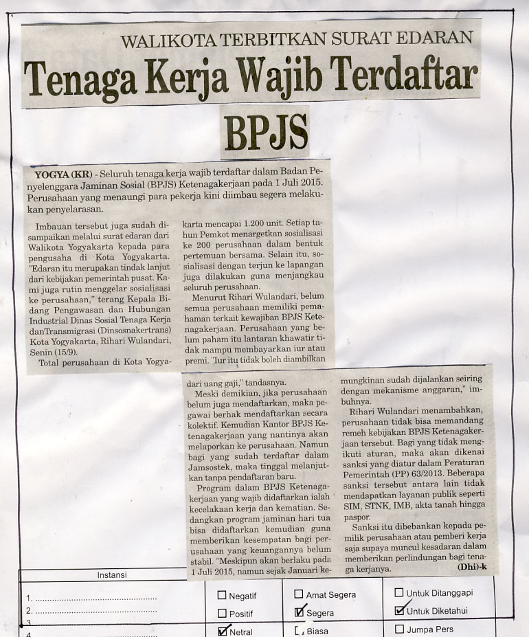 Kliping jogja terbaru