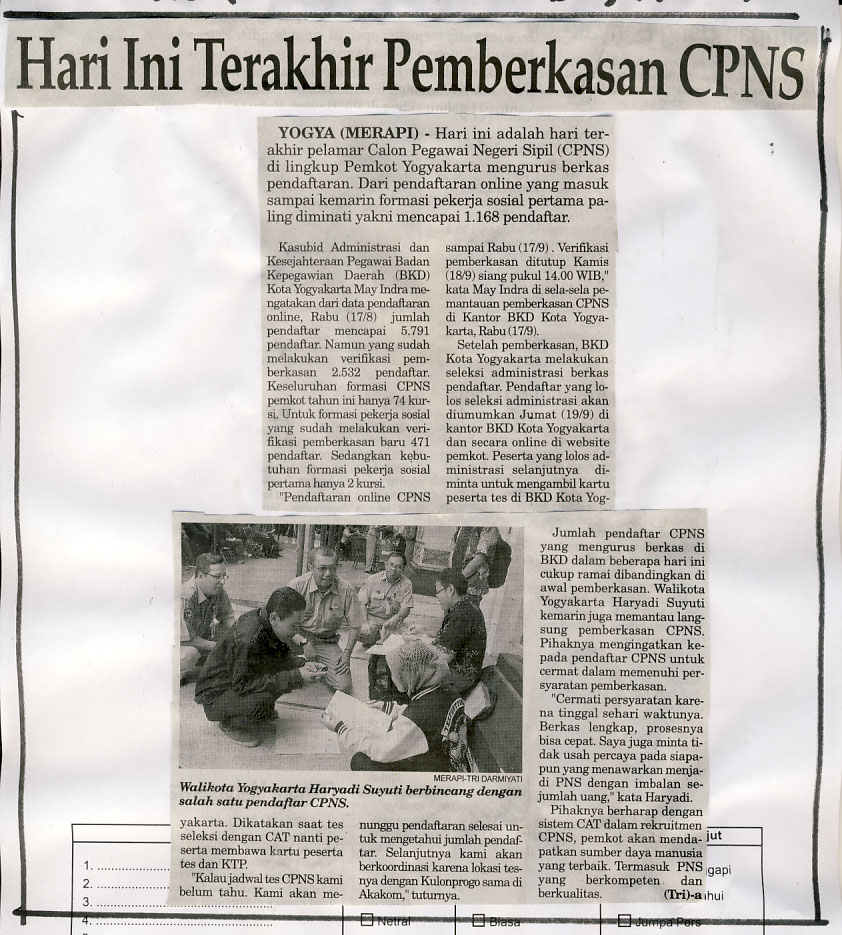 Kliping jogja terbaru