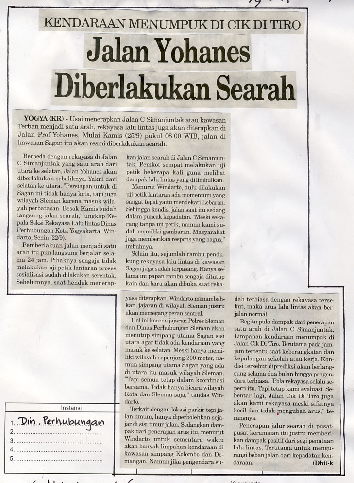 Kliping jogja terbaru