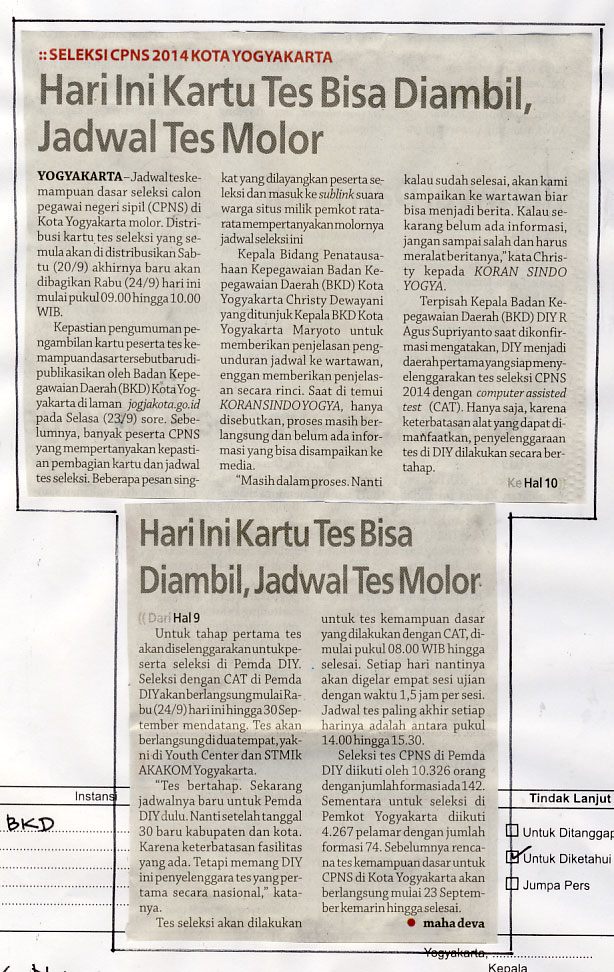 Kliping jogja terbaru