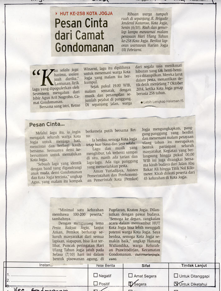 Kliping jogja terbaru