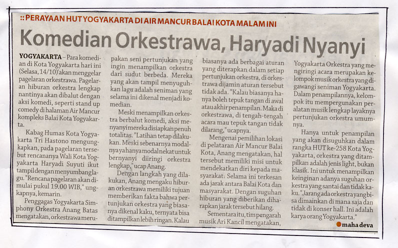 Kliping jogja terbaru