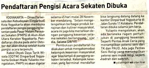 Kliping jogja terbaru