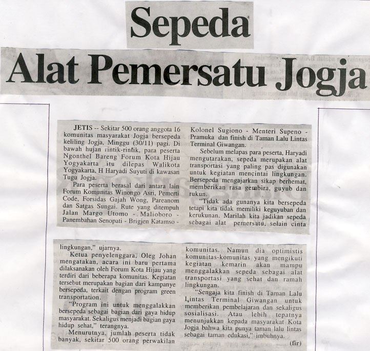 Kliping jogja terbaru