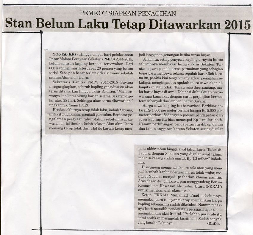 Kliping jogja terbaru
