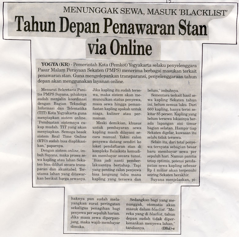 Kliping jogja terbaru