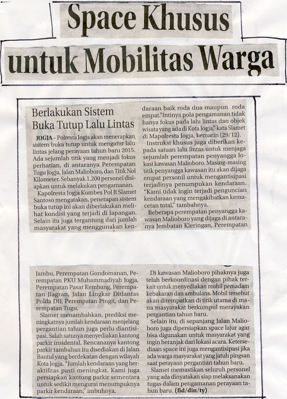Kliping jogja terbaru