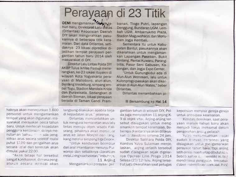 Kliping jogja terbaru