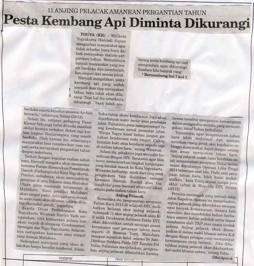 Kliping jogja terbaru