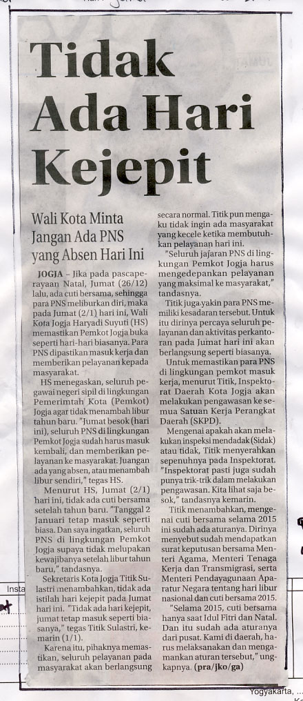 Kliping jogja terbaru