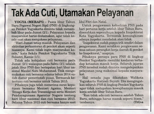 Kliping jogja terbaru