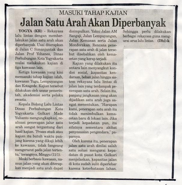 Kliping jogja terbaru