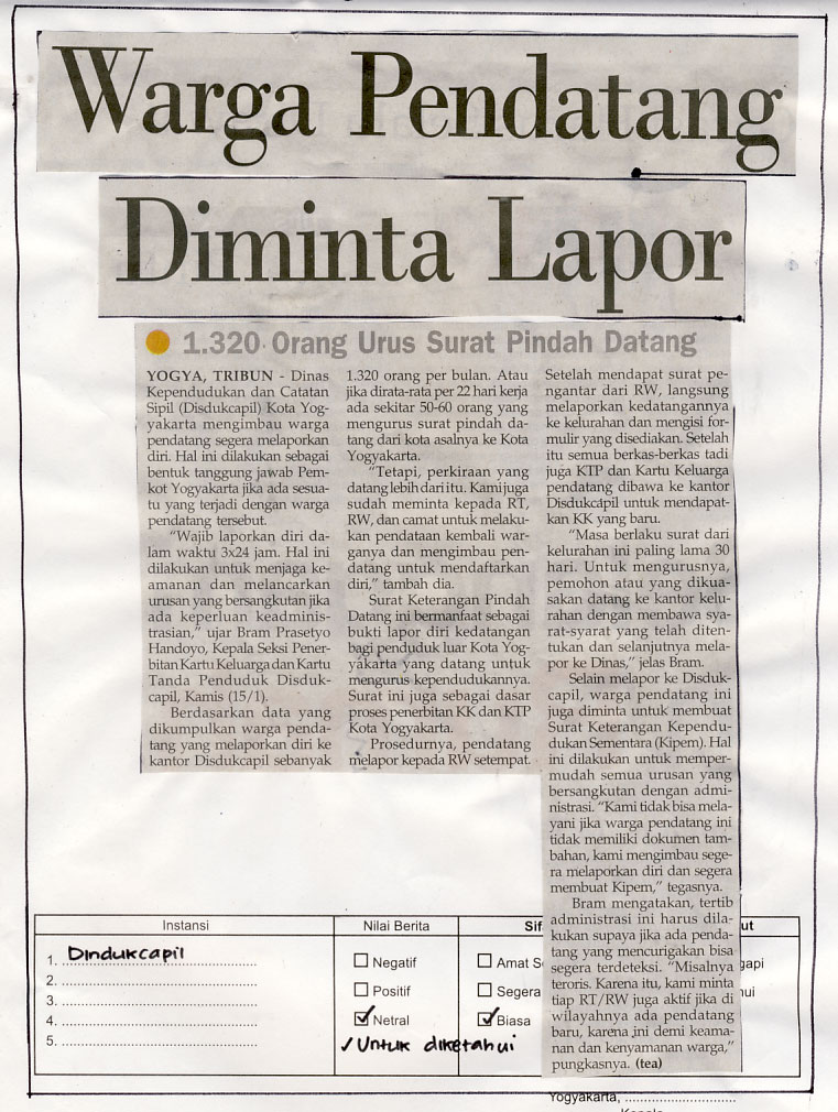 Kliping jogja terbaru