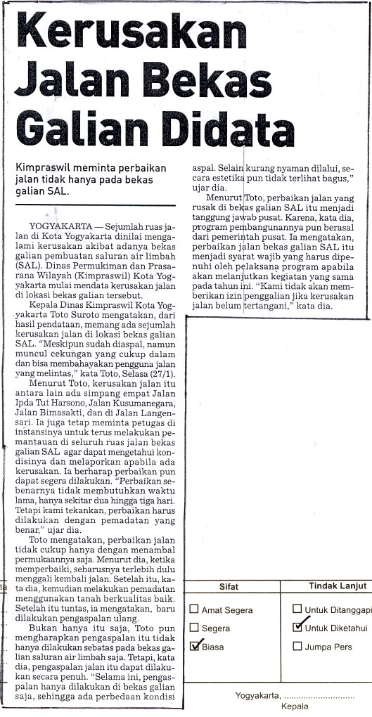 Kliping jogja terbaru