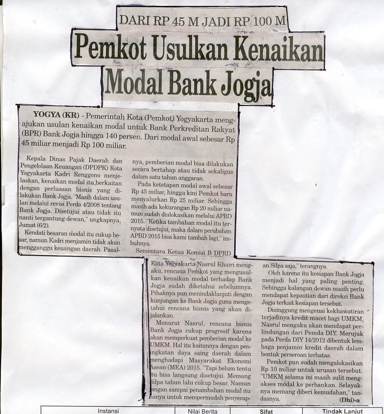 Kliping jogja terbaru