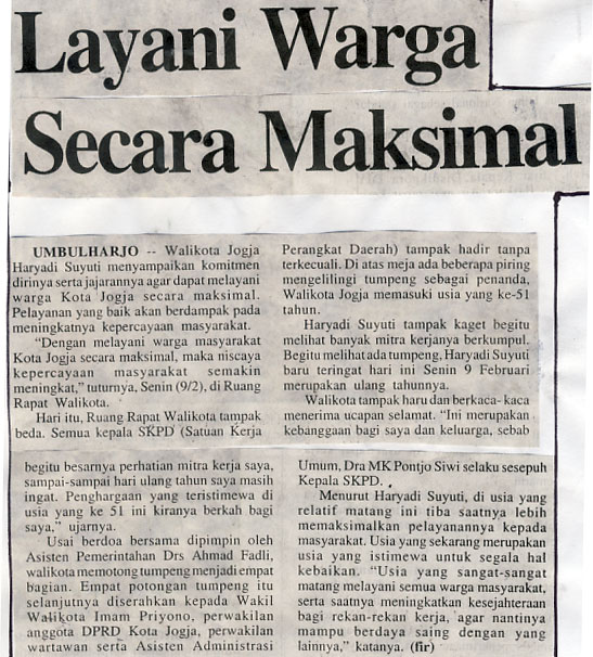 Kliping jogja terbaru