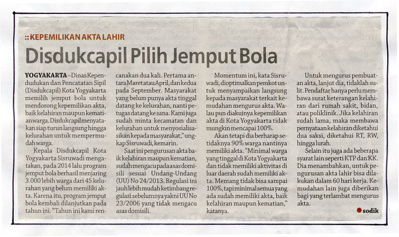 Kliping jogja terbaru