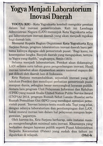 Kliping jogja terbaru