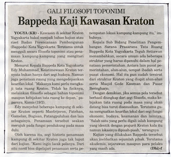Kliping jogja terbaru