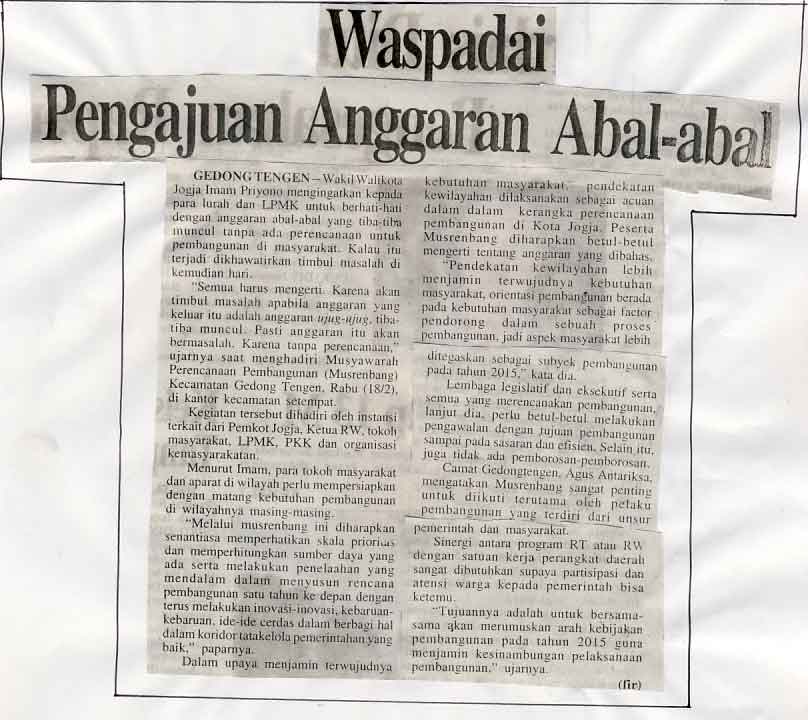 Kliping jogja terbaru