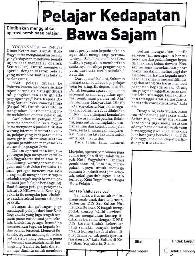 Kliping jogja terbaru