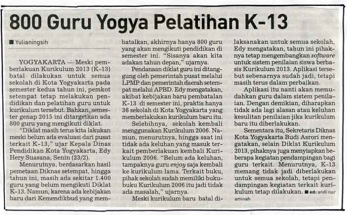 Kliping jogja terbaru