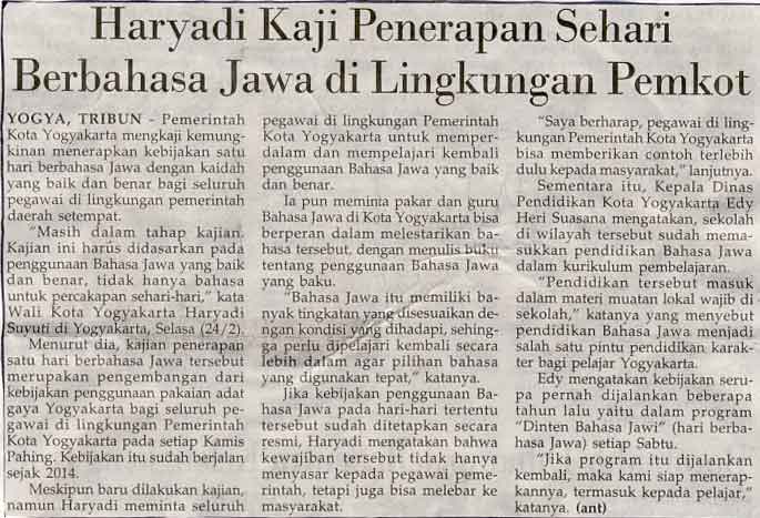 Kliping jogja terbaru