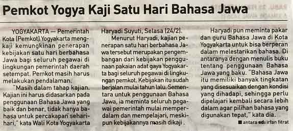 Kliping jogja terbaru