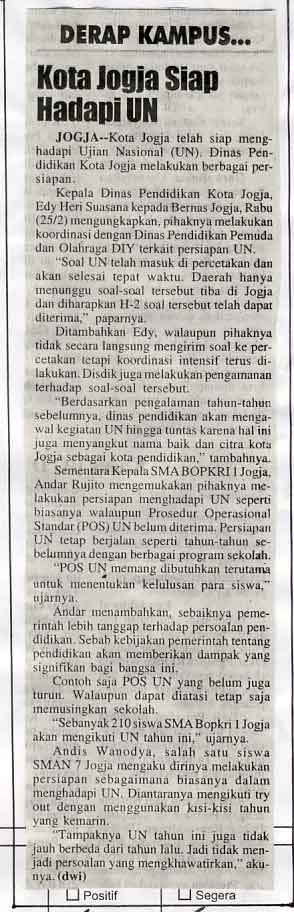Kliping jogja terbaru