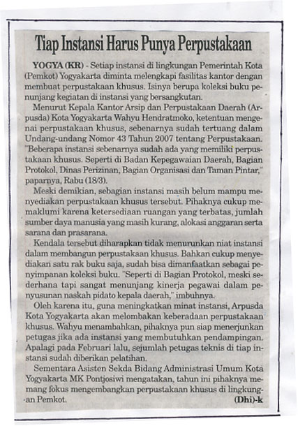 Kliping jogja terbaru
