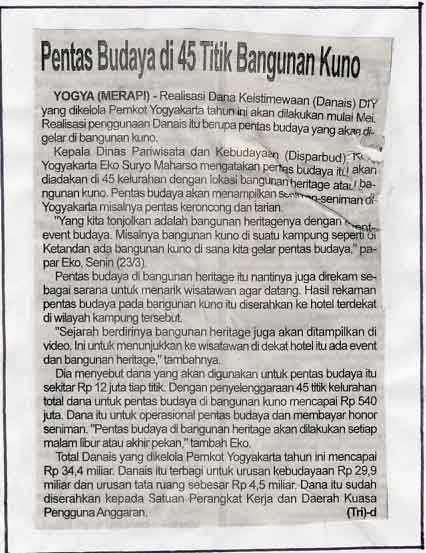 Kliping jogja terbaru
