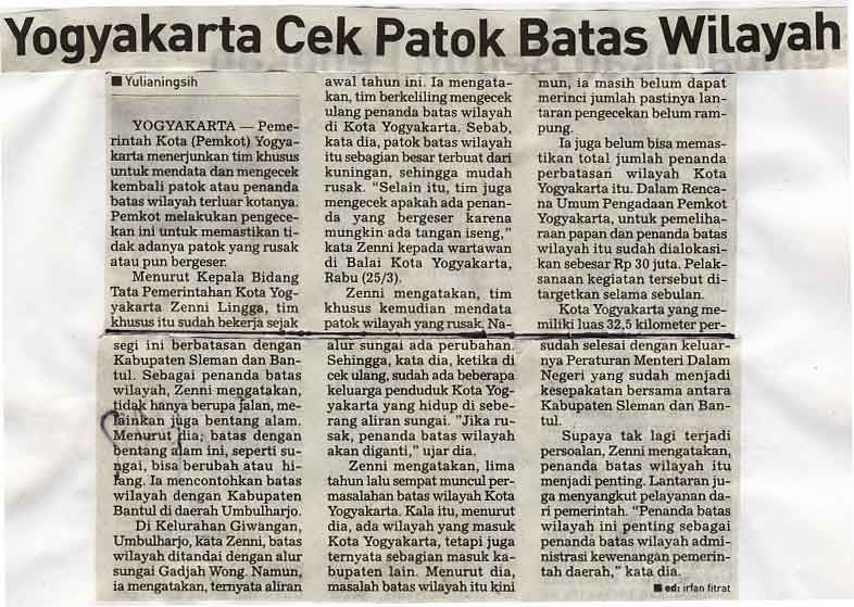 Kliping jogja terbaru