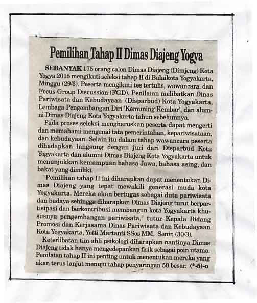Kliping jogja terbaru