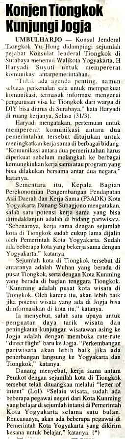 Kliping jogja terbaru