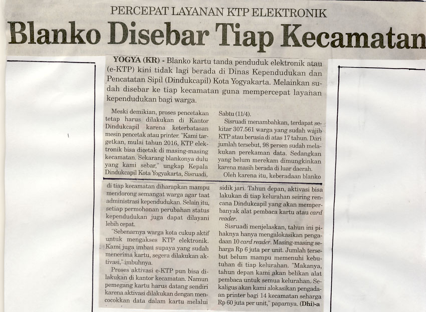 Kliping jogja terbaru