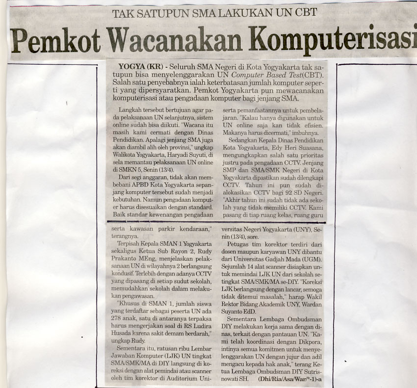 Kliping jogja terbaru
