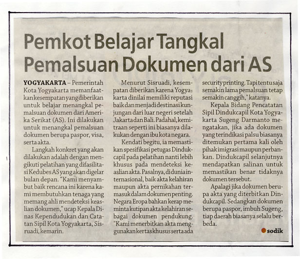 Kliping jogja terbaru