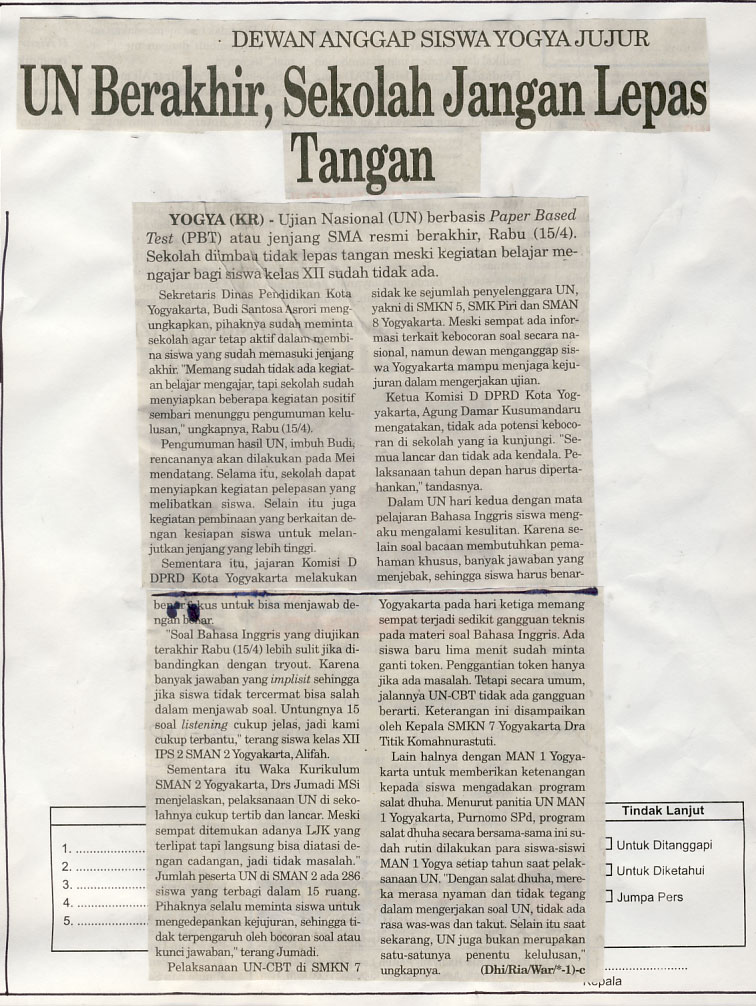 Kliping jogja terbaru