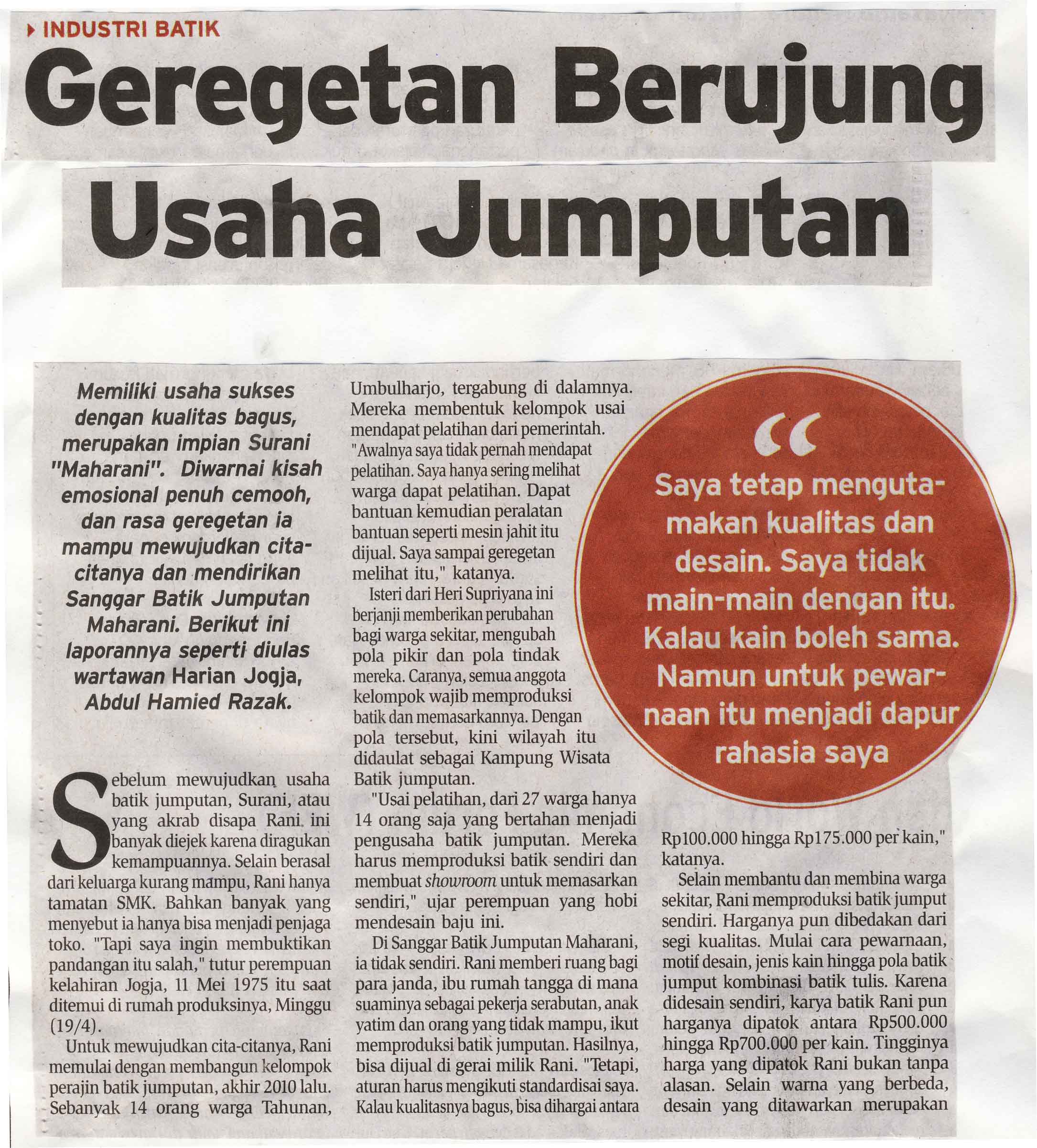 Kliping jogja terbaru