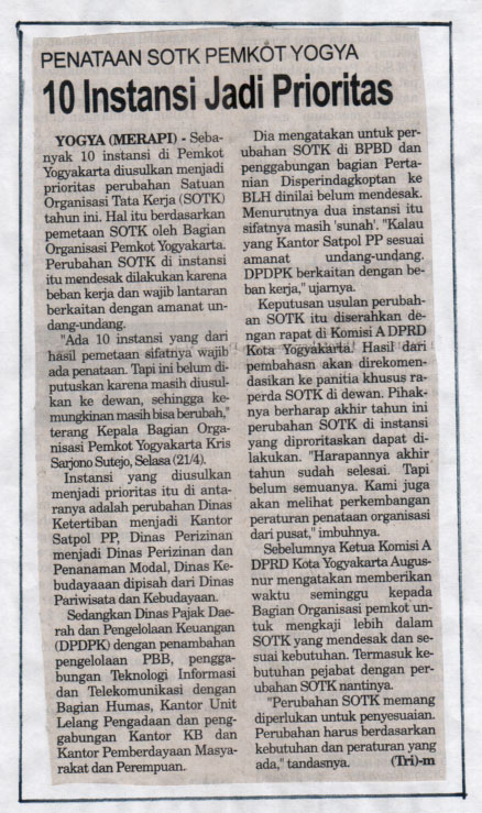 Kliping jogja terbaru