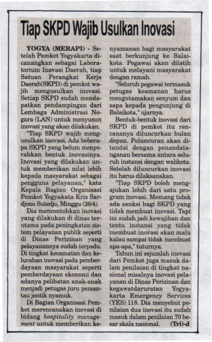 Kliping jogja terbaru